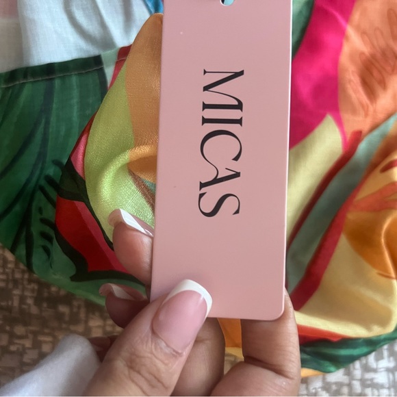 Micas Leaf Print Cutout Mini Dress – Size Medium – NWT! - Picture 6 of 6